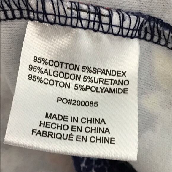 MODCLOTH Keeping Score Navy Blue Floral Stretch Mini Skirt Skort sz 1X  XL 14 16 - Picture 7 of 8